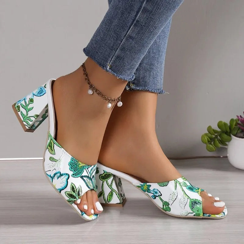 The Camellia Petal Mule