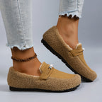 Aurelia Pearl Fleece Loafers