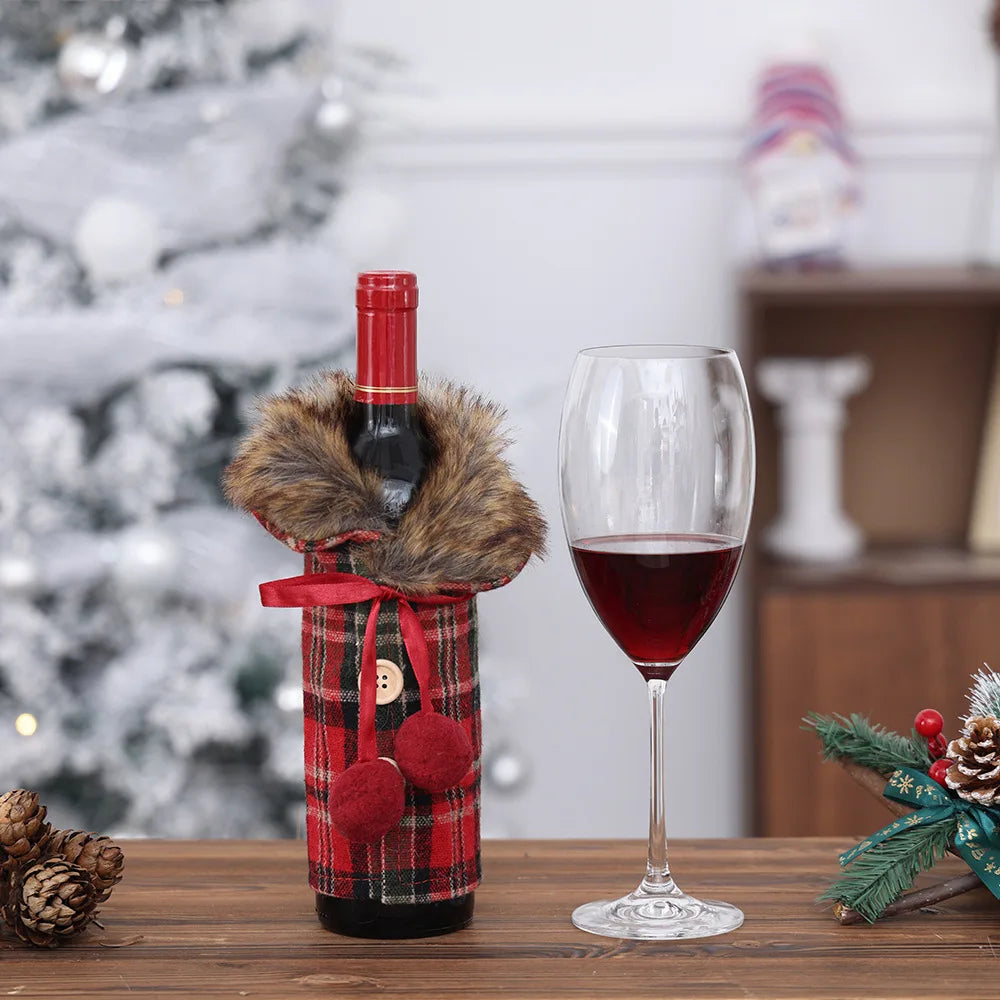 Merry & Cozy Wine Bottle Wraps