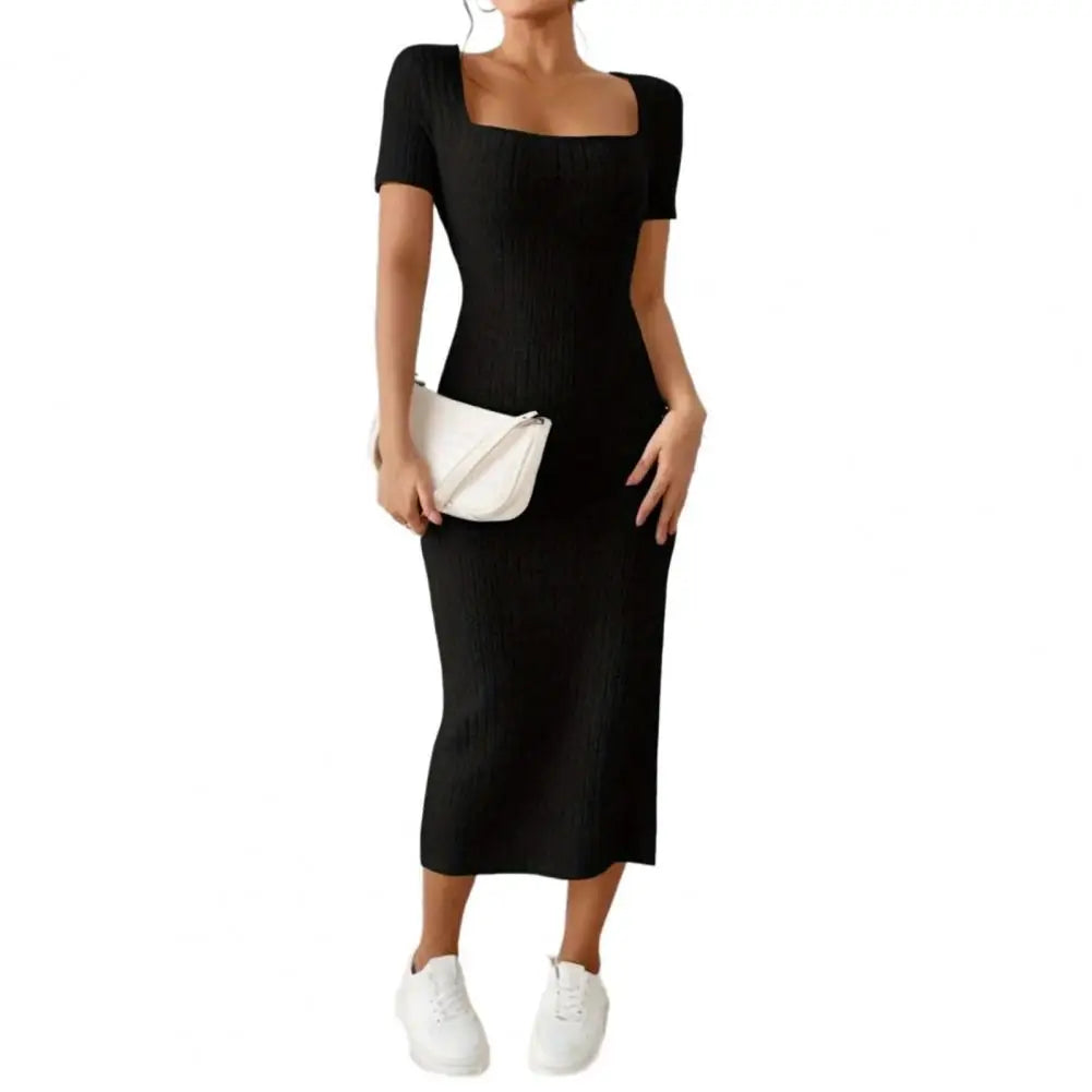 Serena Ribbed Knit Dress