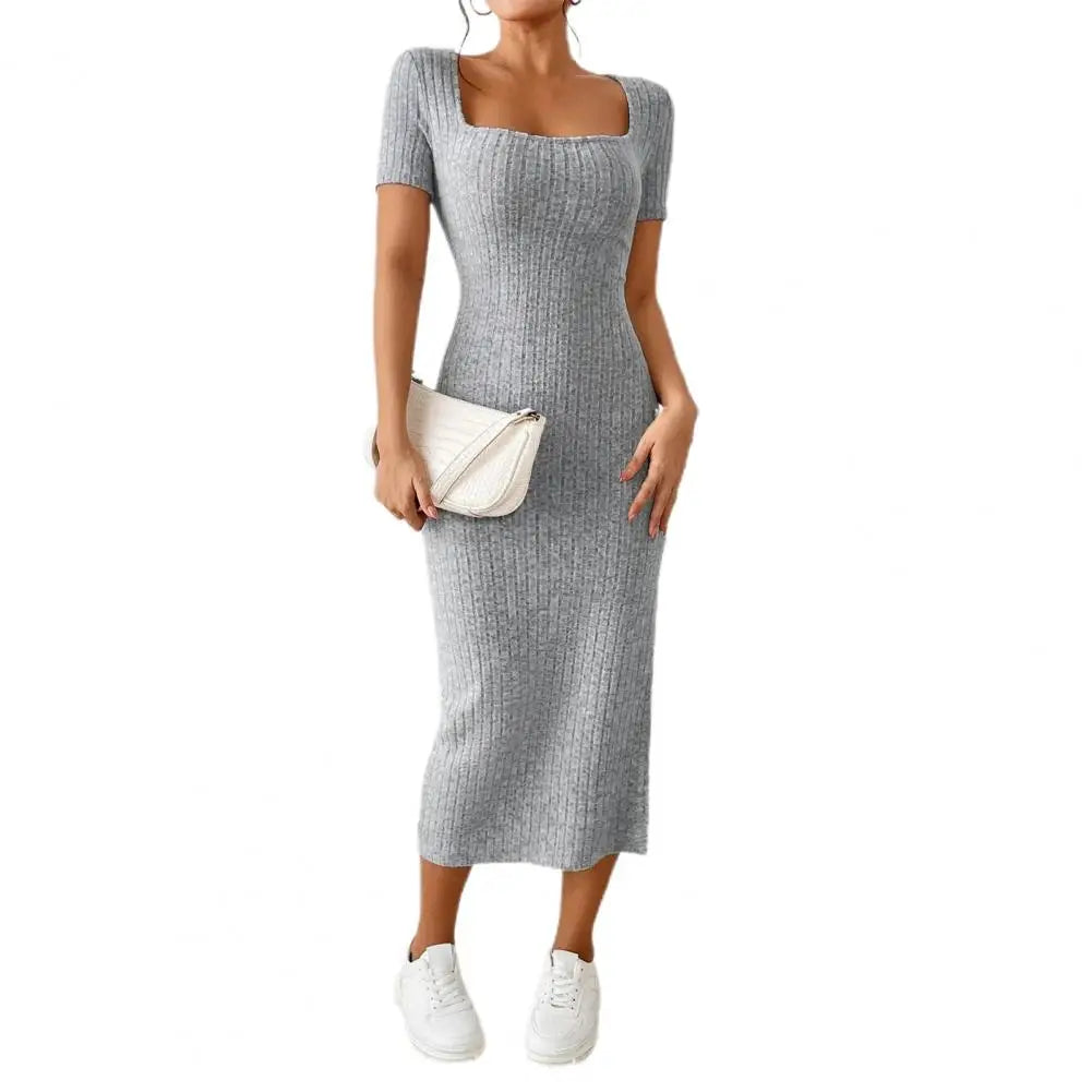 Serena Ribbed Knit Dress