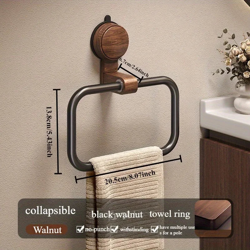 The Westbrook Walnut Towel Ring