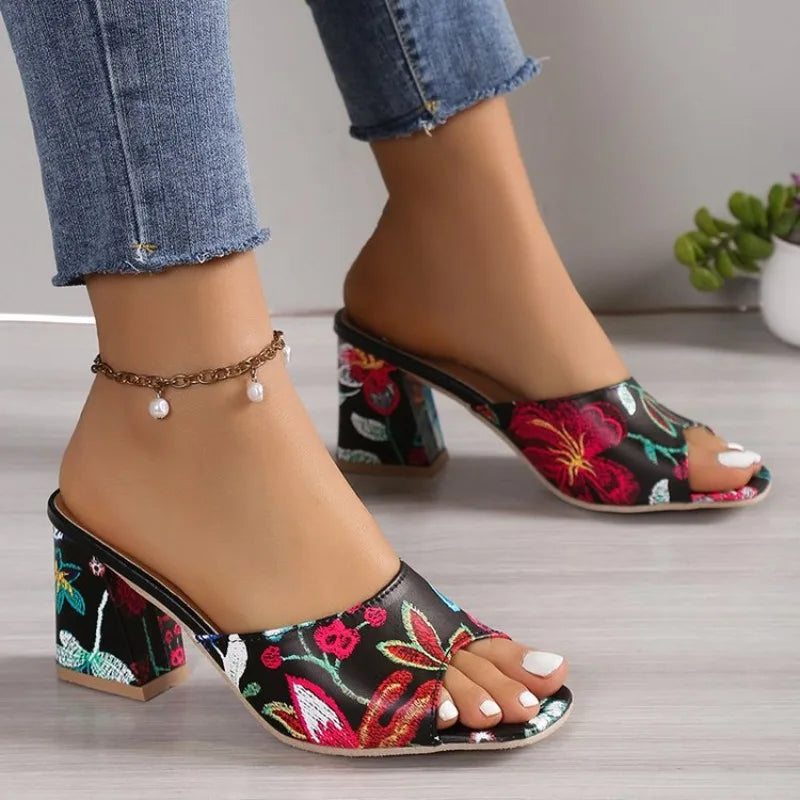 The Camellia Petal Mule