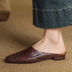 Aspen Genuine Leather Mules