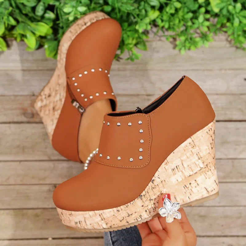 Stella Studded Wedge