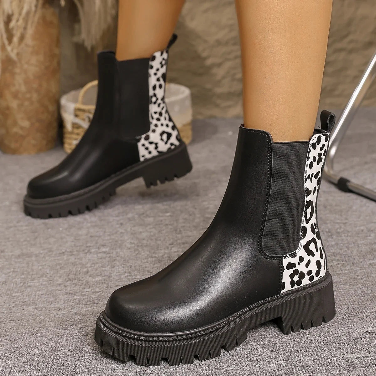 Leona Leopard Boots