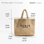 Elowen Woven Straw Tote