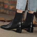 Claire Knit Block Heel Boot