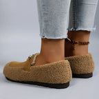 Aurelia Pearl Fleece Loafers