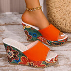 Marbella Muse Wedge Slides