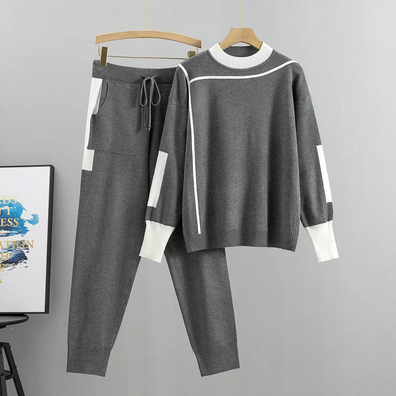 Alina Cozy Knit Casual Set