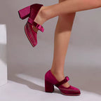 Maribel Velvet Heels