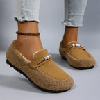 Aurelia Pearl Fleece Loafers