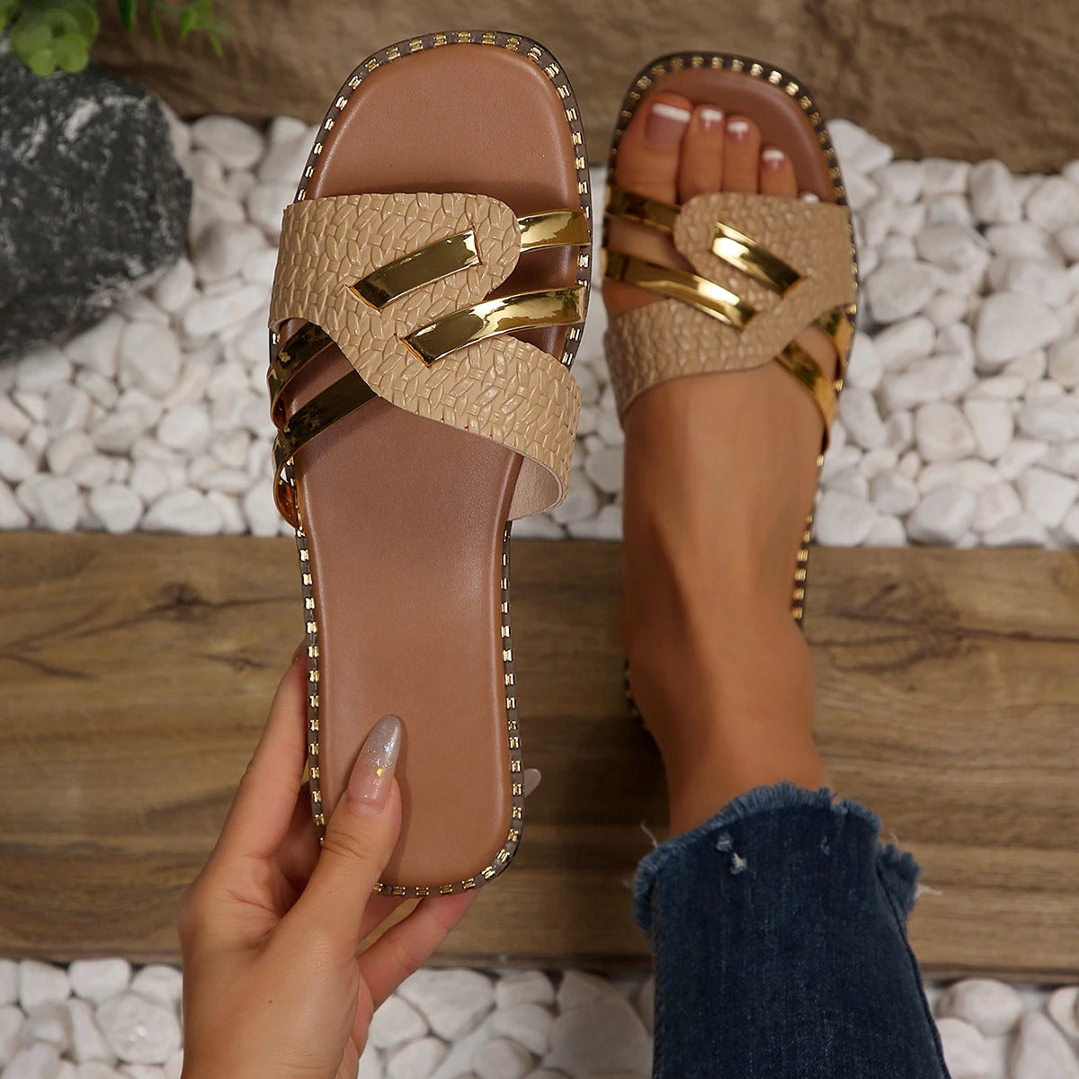 Avery Slide Sandals