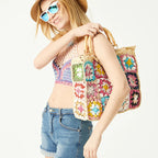 Solea Crochet Bamboo Bag