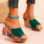 Marbella Muse Wedge Slides