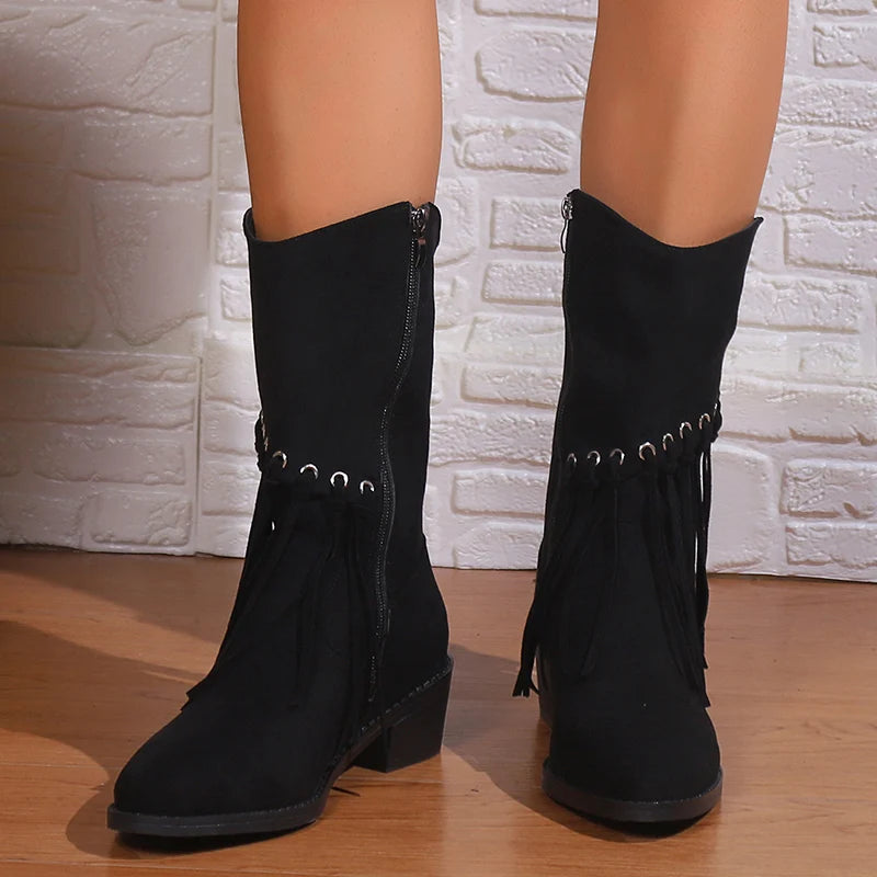 Dakota Fringe Boots