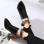 Noelle Buckle Ankle Heels