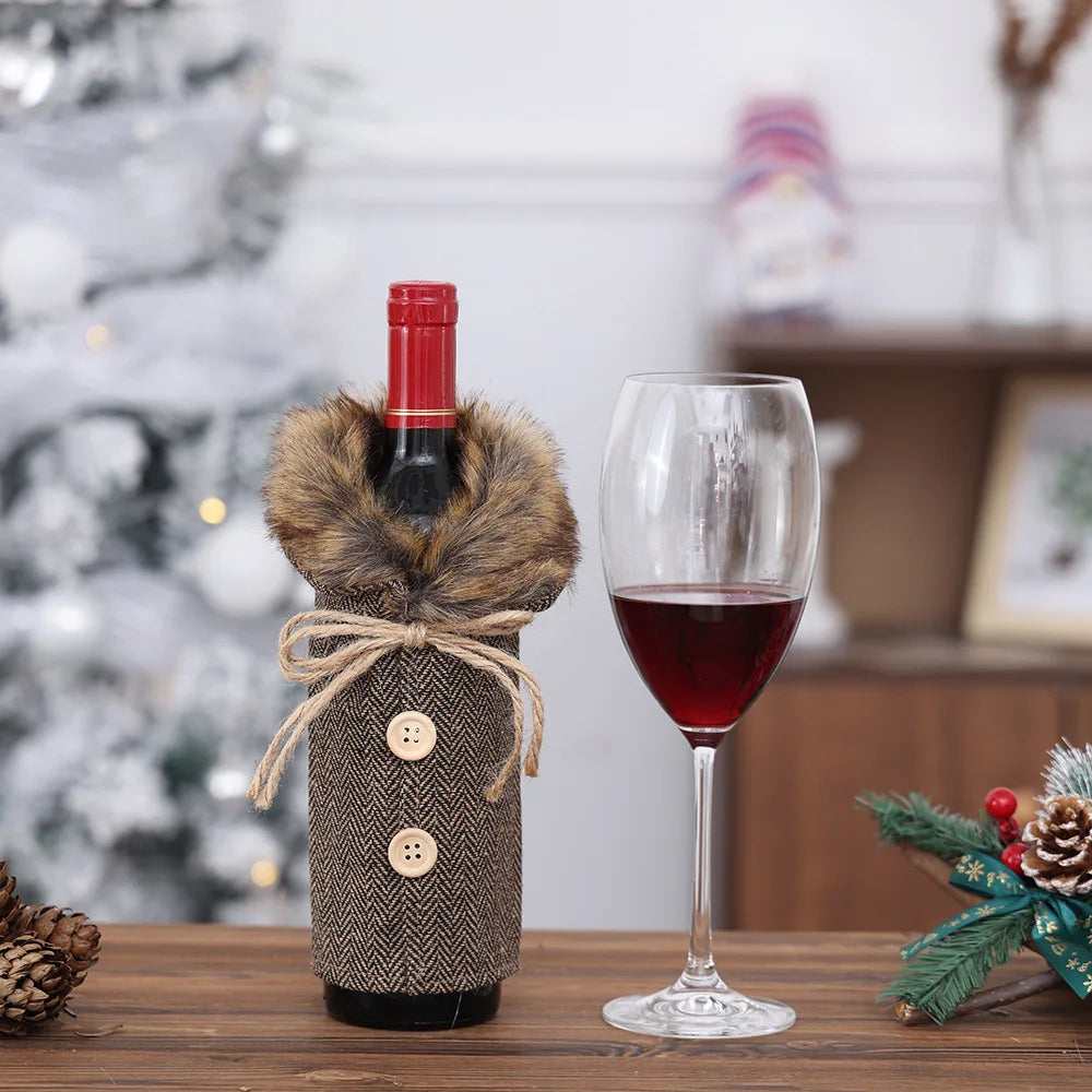 Merry & Cozy Wine Bottle Wraps