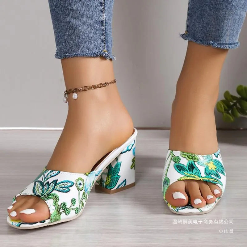The Camellia Petal Mule