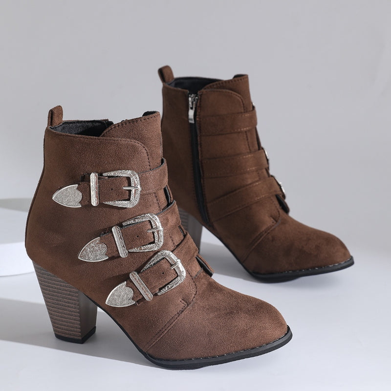 Montana Grace Buckle Booties