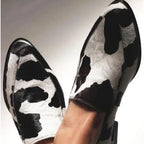 Dakota Cow Print Slip-On Loafer