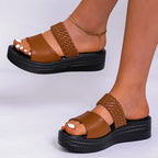 Haven Braided Platform Slide