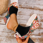 Marbella Muse Wedge Slides