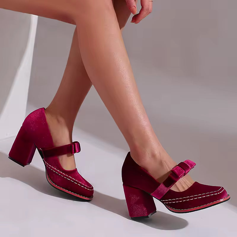 Maribel Velvet Heels