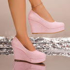 Camille Platform Wedge Pump