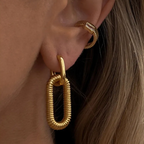 Lyra Modern Hoop Earrings
