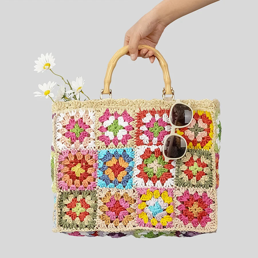 Solea Crochet Bamboo Bag