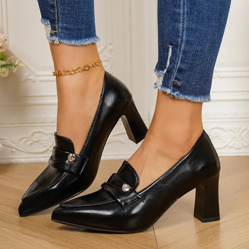 Monroe Statement Loafer Heel