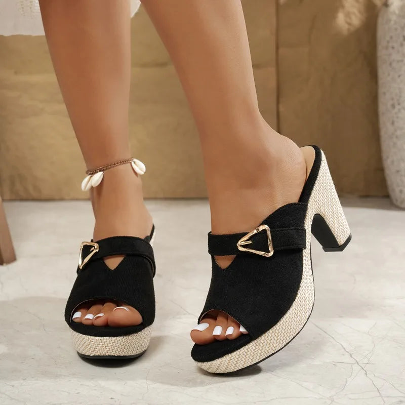 The Brooke Woven Mule