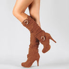 Brielle Buckle Stiletto Boots