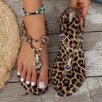 The Sapphire Leopard Slide