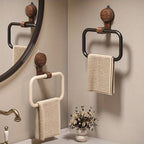 The Westbrook Walnut Towel Ring