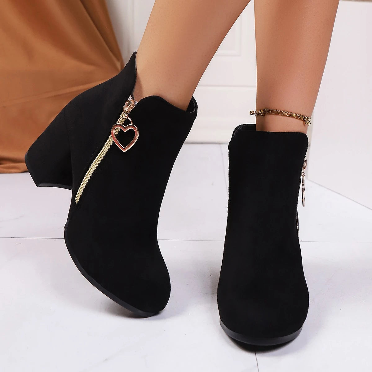 Celeste Charm Suede Boots