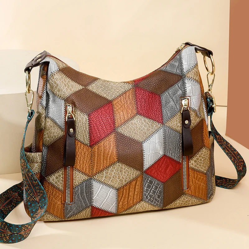 Sienna Patchwork Shoulder Bag