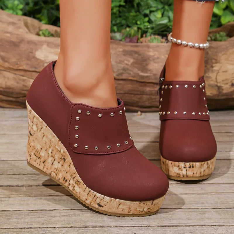 Stella Studded Wedge