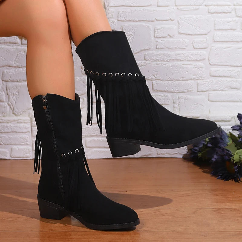 Dakota Fringe Boots