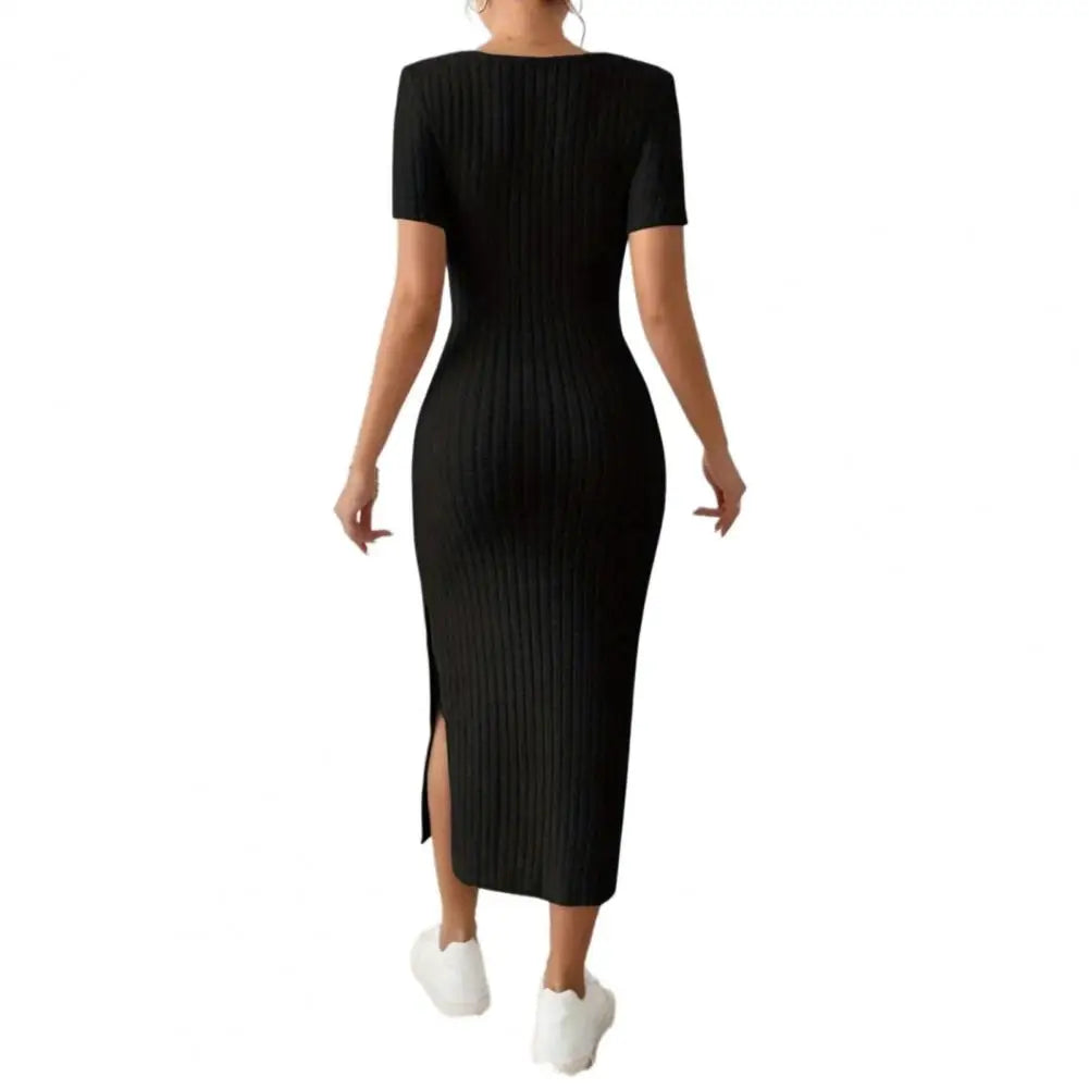 Serena Ribbed Knit Dress
