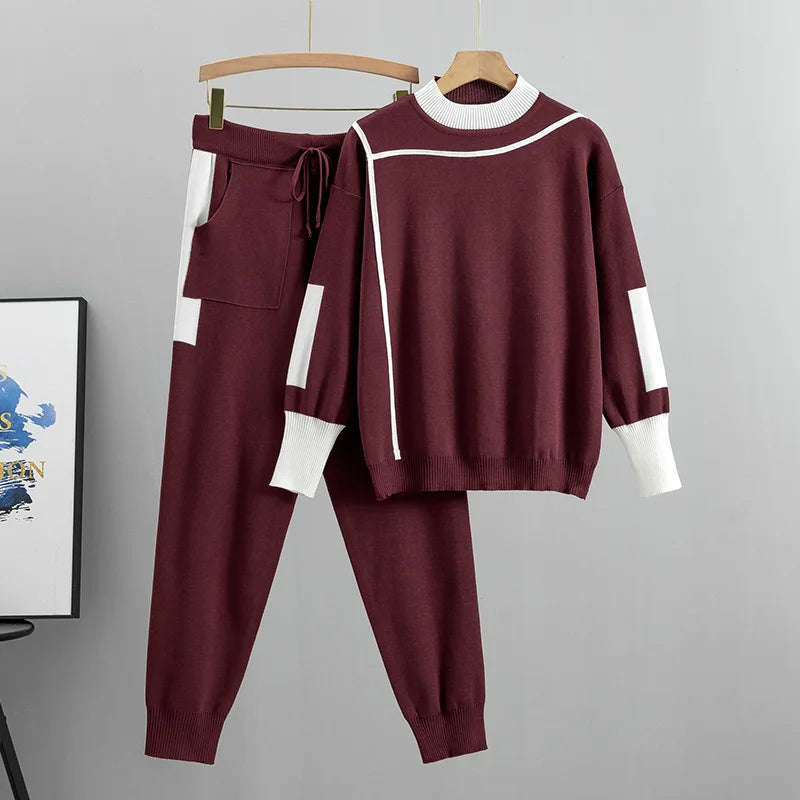 Alina Cozy Knit Casual Set