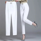Ayla High-Waist Buckle Pants