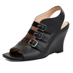 Delaney Triple Buckle Wedge