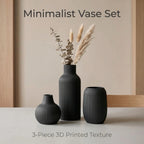 The Novella Ribbed Vase Set