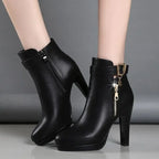 Aria Leather Ankle Boots