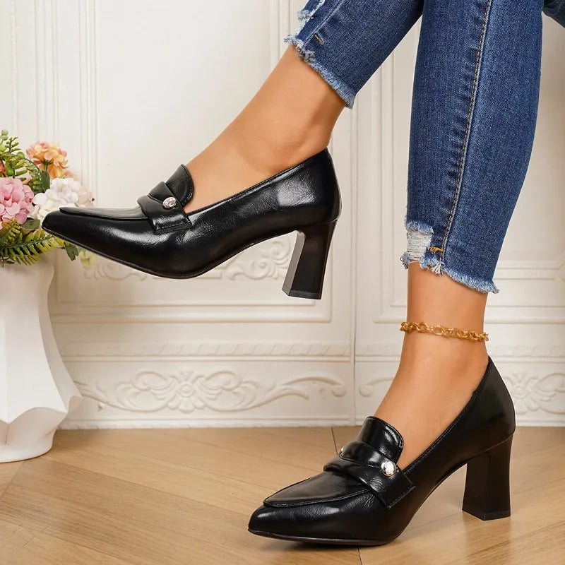 Monroe Statement Loafer Heel