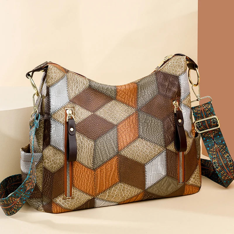 Sienna Patchwork Shoulder Bag