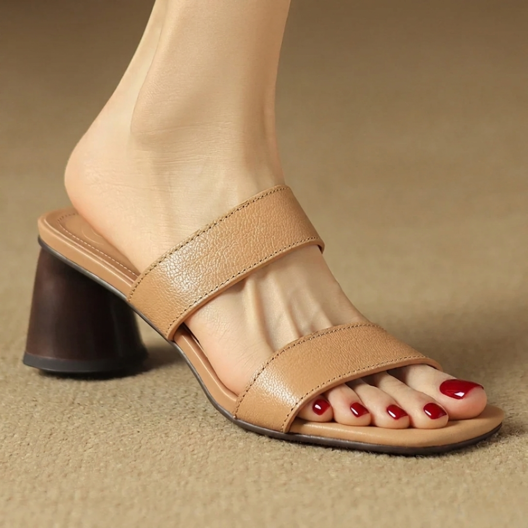 Sophia Genuine Leather Mule